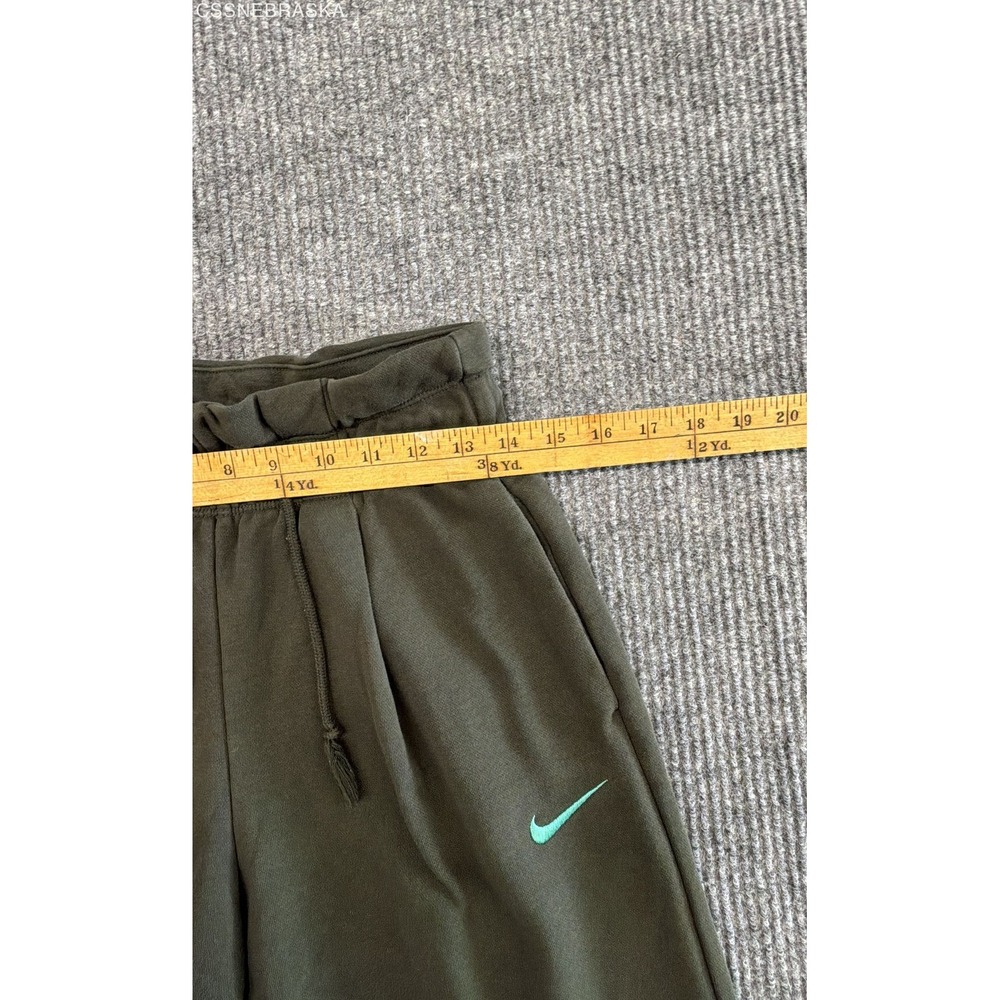 Nike‎ Olive Green Sportswear Modern High Waist Fleece Open Hem Sweatpants - S - Picture 5 of 9